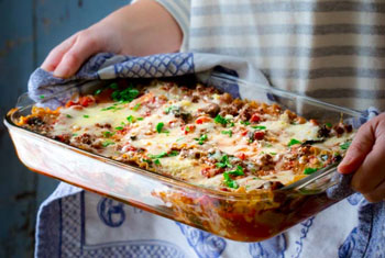 skinny beef lasagna