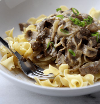 beef stroganoff skinny recipe